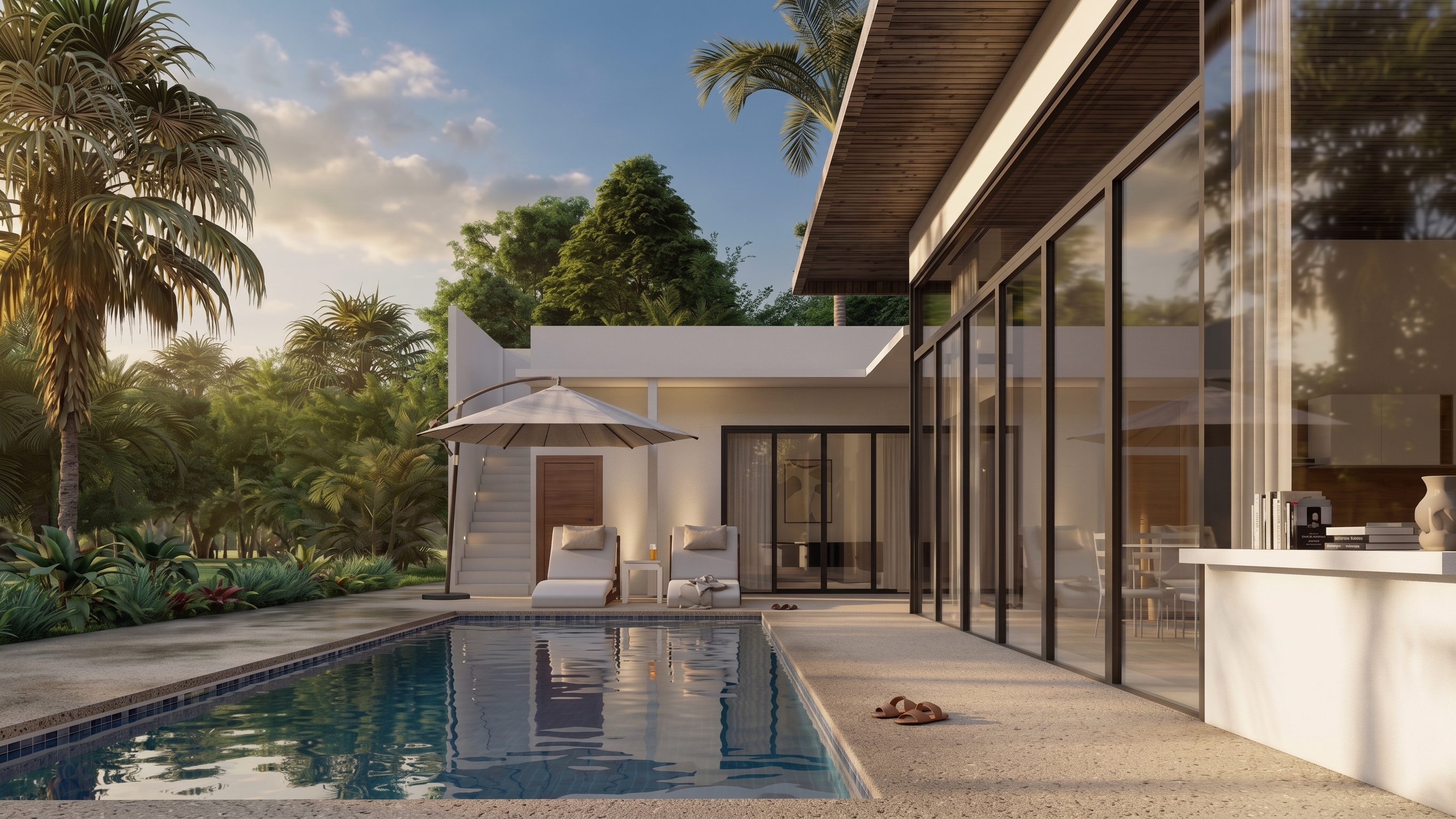 ลานสระและศาลา Apollo Pool Villa